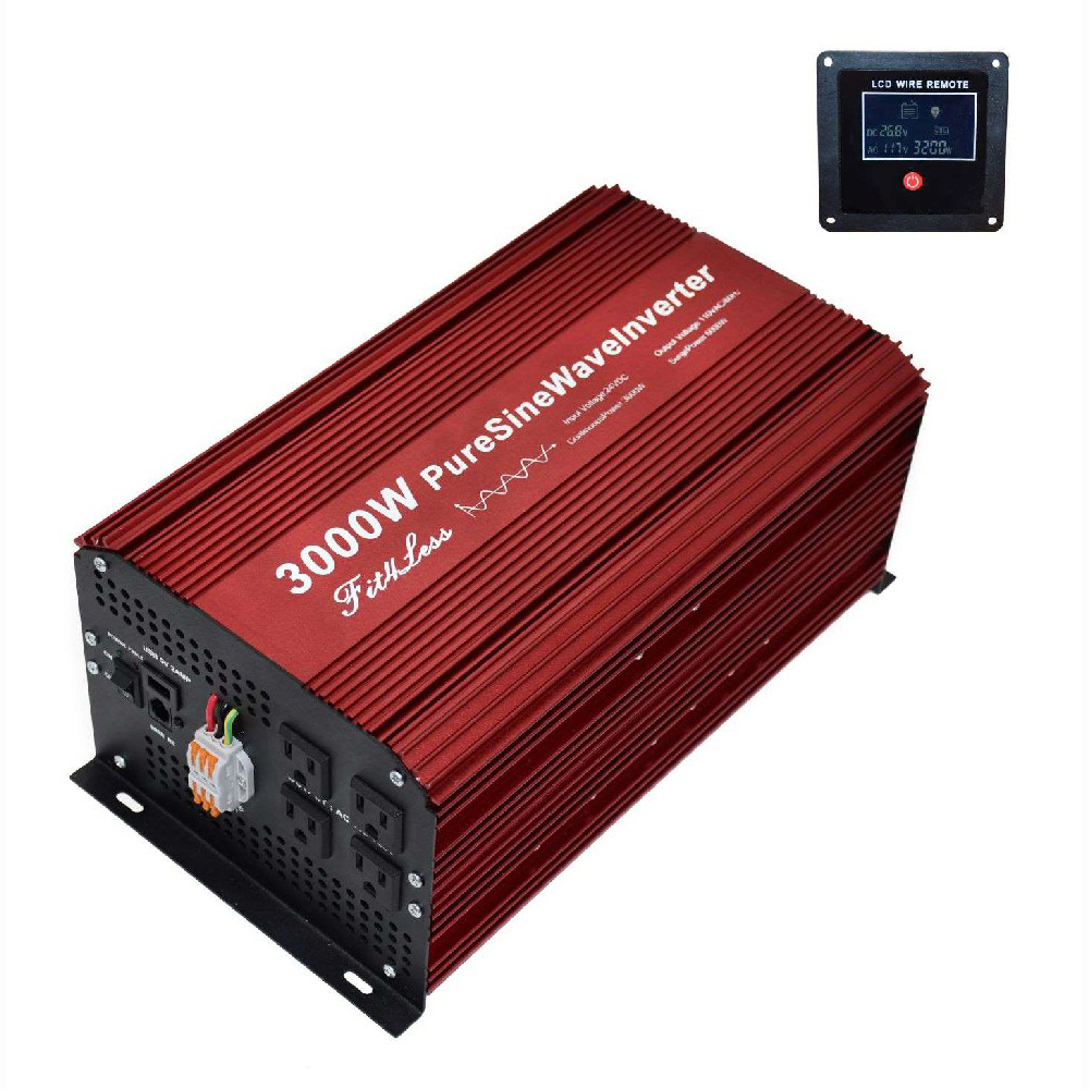 24V to 110V Pure Sine Wave power inverter 3000W